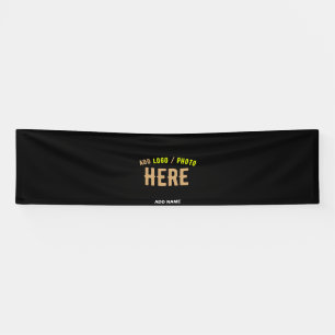 STYLISH MODERN CUSTOMIZABLE BLACK VERIFIED BRANDED BANNER