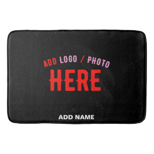 STYLISH MODERN CUSTOMIZABLE BLACK VERIFIED BRANDED BATH MAT