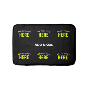 STYLISH MODERN CUSTOMIZABLE BLACK VERIFIED BRANDED BATH MAT