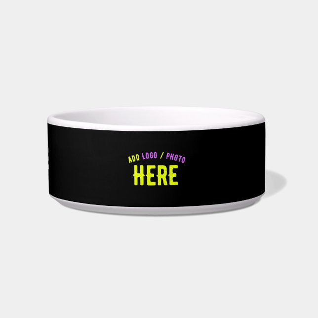 STYLISH MODERN CUSTOMIZABLE BLACK VERIFIED BRANDED BOWL (Front)