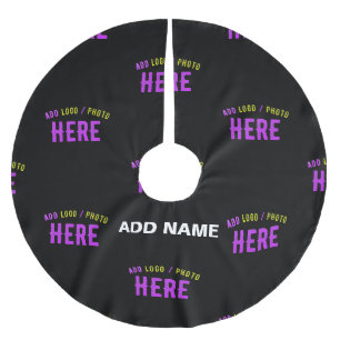 STYLISH MODERN CUSTOMIZABLE BLACK VERIFIED BRANDED BRUSHED POLYESTER TREE SKIRT