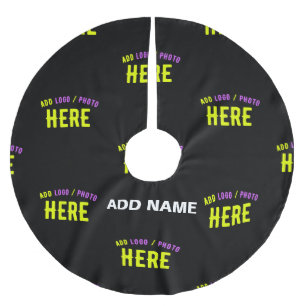 STYLISH MODERN CUSTOMIZABLE BLACK VERIFIED BRANDED BRUSHED POLYESTER TREE SKIRT