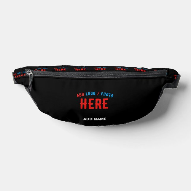 STYLISH MODERN CUSTOMIZABLE BLACK VERIFIED BRANDED BUM BAGS (Lay Down)