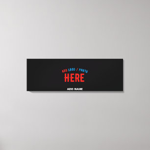 STYLISH MODERN CUSTOMIZABLE BLACK VERIFIED BRANDED CANVAS PRINT