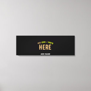 STYLISH MODERN CUSTOMIZABLE BLACK VERIFIED BRANDED CANVAS PRINT