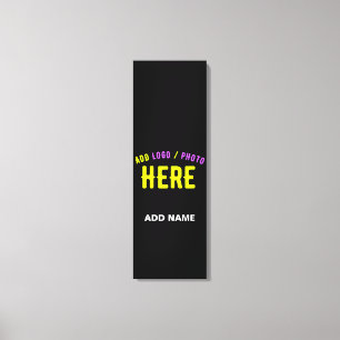 STYLISH MODERN CUSTOMIZABLE BLACK VERIFIED BRANDED CANVAS PRINT