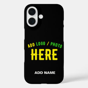 STYLISH MODERN CUSTOMIZABLE BLACK VERIFIED BRANDED iPhone 16 CASE