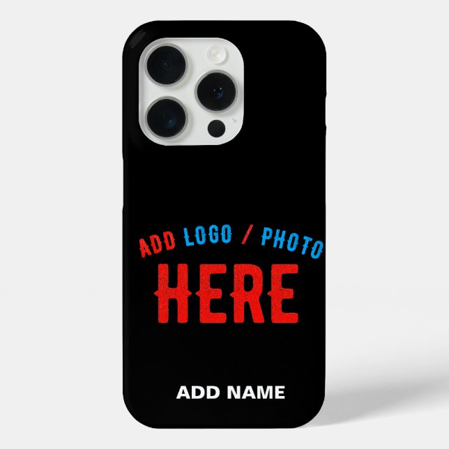 STYLISH MODERN CUSTOMIZABLE BLACK VERIFIED BRANDED Case-Mate iPhone CASE (Back)