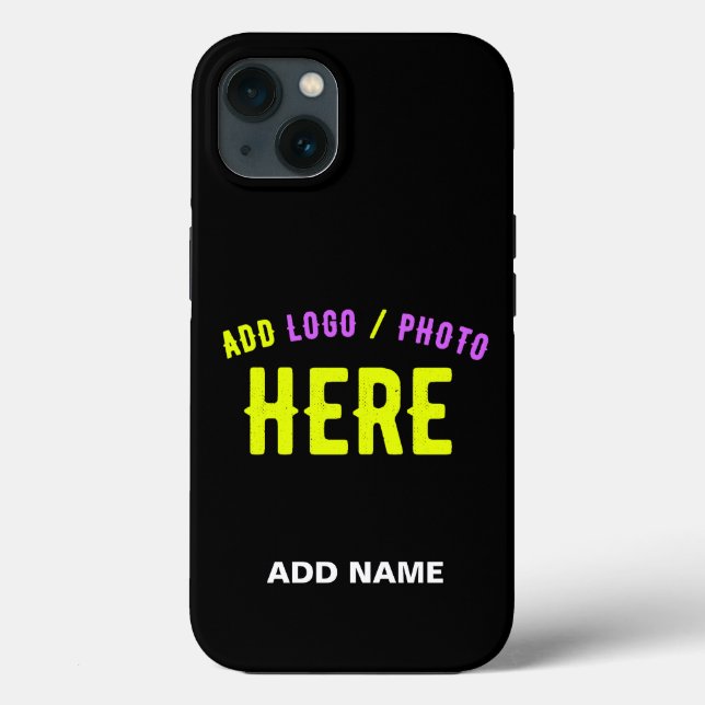 STYLISH MODERN CUSTOMIZABLE BLACK VERIFIED BRANDED Case-Mate iPhone CASE (Back)