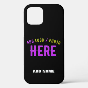 STYLISH MODERN CUSTOMIZABLE BLACK VERIFIED BRANDED iPhone 12 CASE