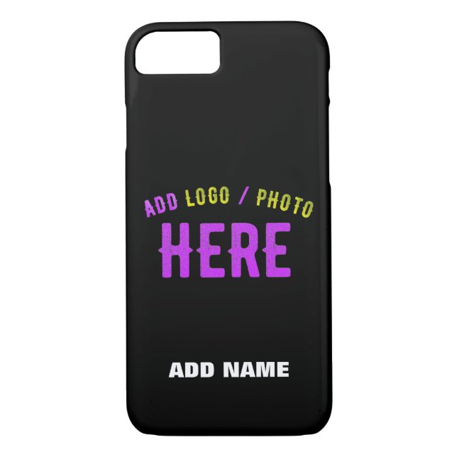 STYLISH MODERN CUSTOMIZABLE BLACK VERIFIED BRANDED Case-Mate iPhone CASE (Back)