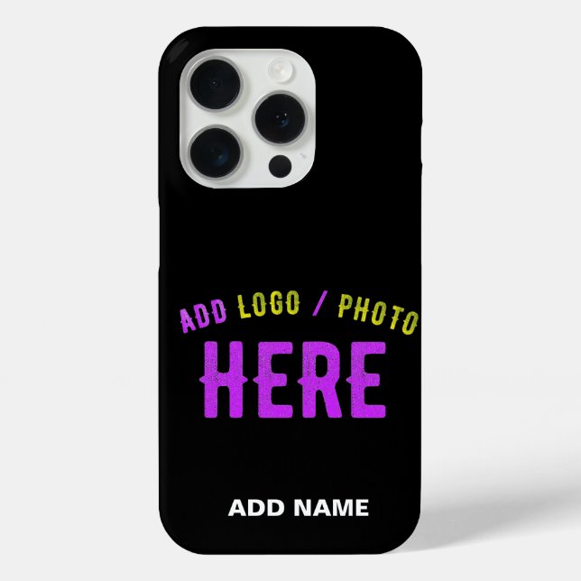 STYLISH MODERN CUSTOMIZABLE BLACK VERIFIED BRANDED Case-Mate iPhone CASE (Back)