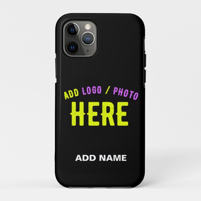 STYLISH MODERN CUSTOMIZABLE BLACK VERIFIED BRANDED Case-Mate iPhone CASE (Back)