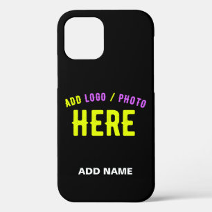 STYLISH MODERN CUSTOMIZABLE BLACK VERIFIED BRANDED iPhone 12 PRO CASE