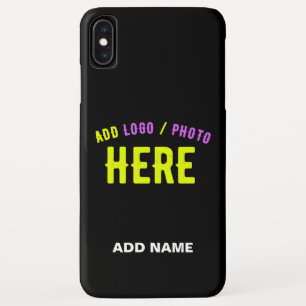 STYLISH MODERN CUSTOMIZABLE BLACK VERIFIED BRANDED iPhone XS MAX CASE