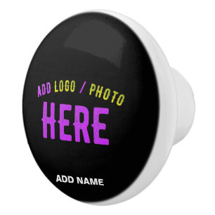 STYLISH MODERN CUSTOMIZABLE BLACK VERIFIED BRANDED CERAMIC KNOB