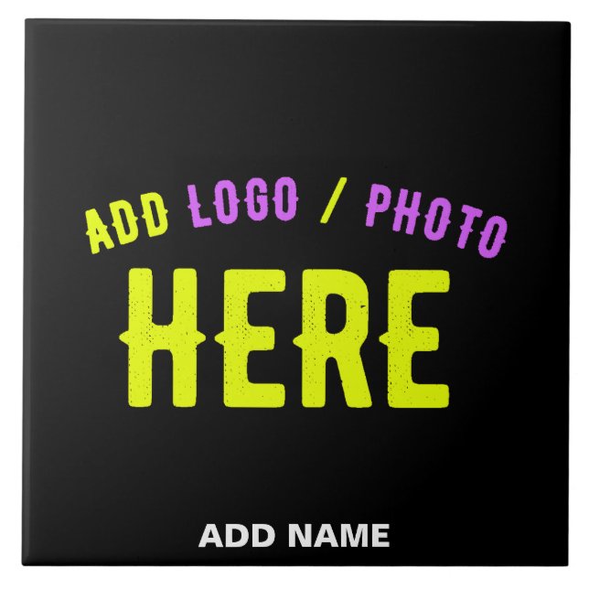 STYLISH MODERN CUSTOMIZABLE BLACK VERIFIED BRANDED CERAMIC TILE (Front)