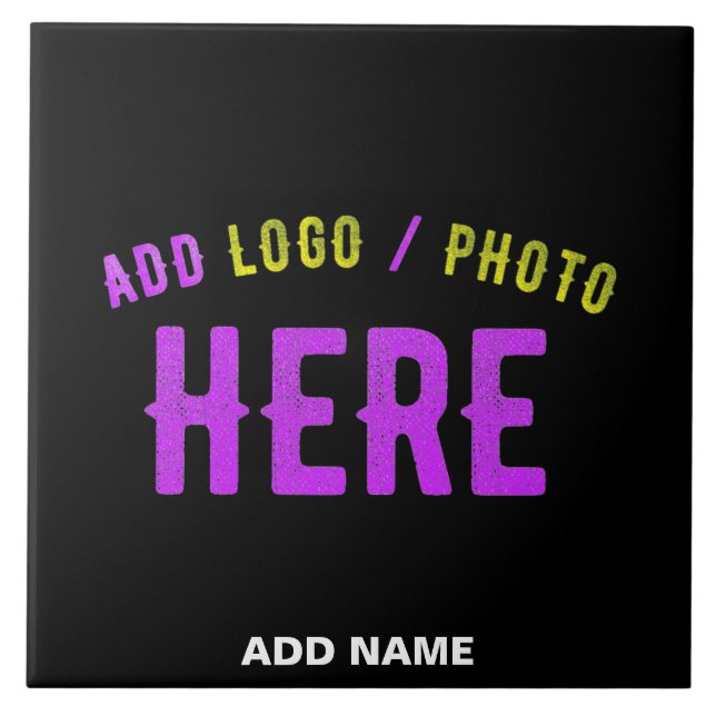 STYLISH MODERN CUSTOMIZABLE BLACK VERIFIED BRANDED CERAMIC TILE (Front)