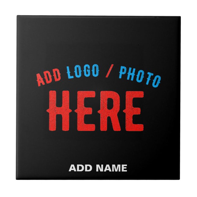 STYLISH MODERN CUSTOMIZABLE BLACK VERIFIED BRANDED CERAMIC TILE (Front)