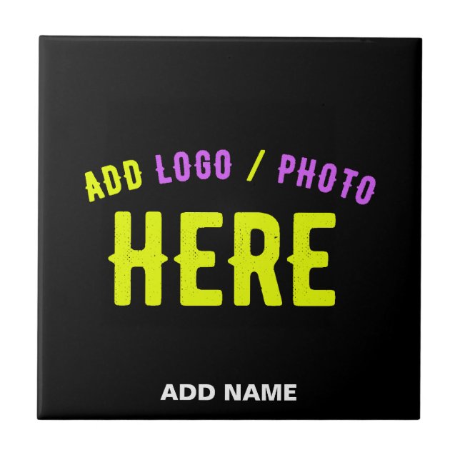 STYLISH MODERN CUSTOMIZABLE BLACK VERIFIED BRANDED CERAMIC TILE (Front)