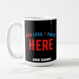 STYLISH MODERN CUSTOMIZABLE BLACK VERIFIED BRANDED COFFEE MUG