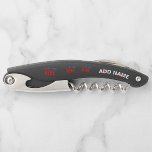 STYLISH MODERN CUSTOMIZABLE BLACK VERIFIED BRANDED CORKSCREW