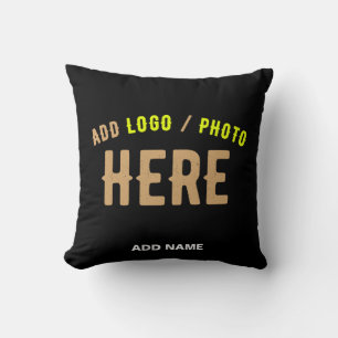 STYLISH MODERN CUSTOMIZABLE BLACK VERIFIED BRANDED CUSHION