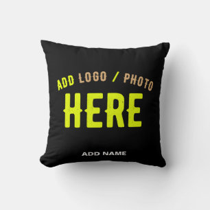 STYLISH MODERN CUSTOMIZABLE BLACK VERIFIED BRANDED CUSHION