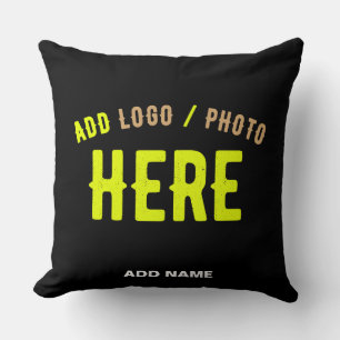 STYLISH MODERN CUSTOMIZABLE BLACK VERIFIED BRANDED CUSHION