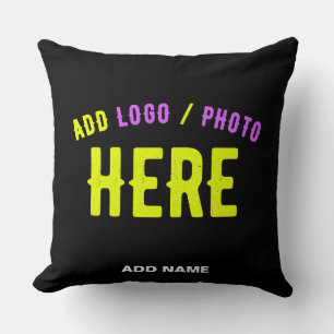 STYLISH MODERN CUSTOMIZABLE BLACK VERIFIED BRANDED CUSHION