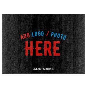 STYLISH MODERN CUSTOMIZABLE BLACK VERIFIED BRANDED CUTTING BOARD
