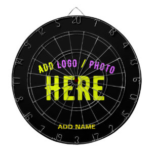 STYLISH MODERN CUSTOMIZABLE BLACK VERIFIED BRANDED DARTBOARD