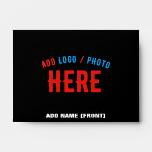 STYLISH MODERN CUSTOMIZABLE BLACK VERIFIED BRANDED ENVELOPE