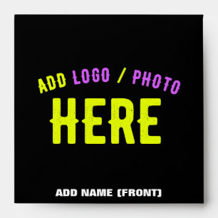 STYLISH MODERN CUSTOMIZABLE BLACK VERIFIED BRANDED ENVELOPE