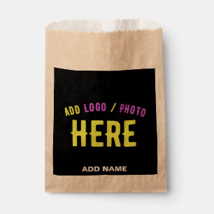 STYLISH MODERN CUSTOMIZABLE BLACK VERIFIED BRANDED FAVOUR BAG