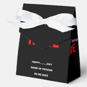 STYLISH MODERN CUSTOMIZABLE BLACK VERIFIED BRANDED FAVOUR BOX