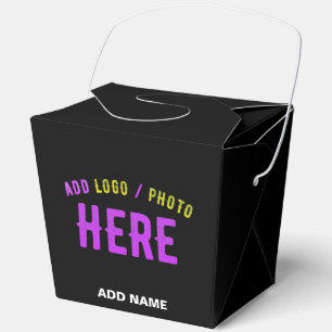 STYLISH MODERN CUSTOMIZABLE BLACK VERIFIED BRANDED FAVOUR BOX