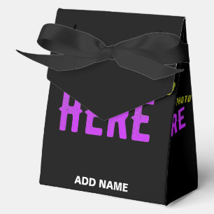 STYLISH MODERN CUSTOMIZABLE BLACK VERIFIED BRANDED FAVOUR BOX