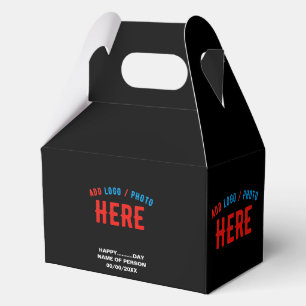 STYLISH MODERN CUSTOMIZABLE BLACK VERIFIED BRANDED FAVOUR BOX