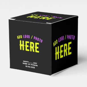 STYLISH MODERN CUSTOMIZABLE BLACK VERIFIED BRANDED FAVOUR BOX