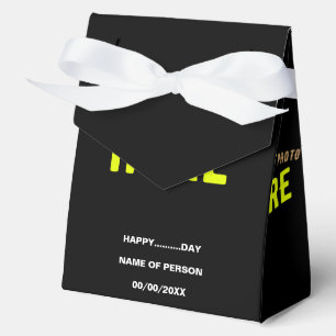 STYLISH MODERN CUSTOMIZABLE BLACK VERIFIED BRANDED FAVOUR BOX