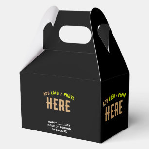 STYLISH MODERN CUSTOMIZABLE BLACK VERIFIED BRANDED FAVOUR BOX