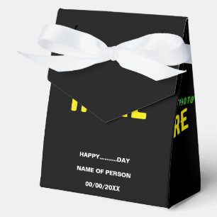 STYLISH MODERN CUSTOMIZABLE BLACK VERIFIED BRANDED FAVOUR BOX