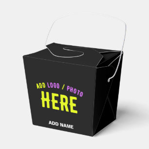 STYLISH MODERN CUSTOMIZABLE BLACK VERIFIED BRANDED FAVOUR BOX