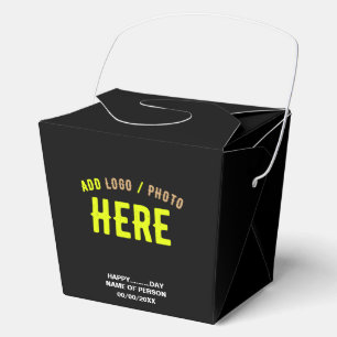 STYLISH MODERN CUSTOMIZABLE BLACK VERIFIED BRANDED FAVOUR BOX