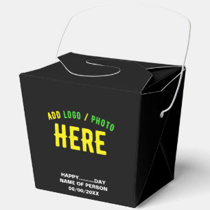 STYLISH MODERN CUSTOMIZABLE BLACK VERIFIED BRANDED FAVOUR BOX
