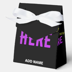 STYLISH MODERN CUSTOMIZABLE BLACK VERIFIED BRANDED FAVOUR BOX