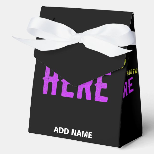 STYLISH MODERN CUSTOMIZABLE BLACK VERIFIED BRANDED FAVOUR BOX (Front)