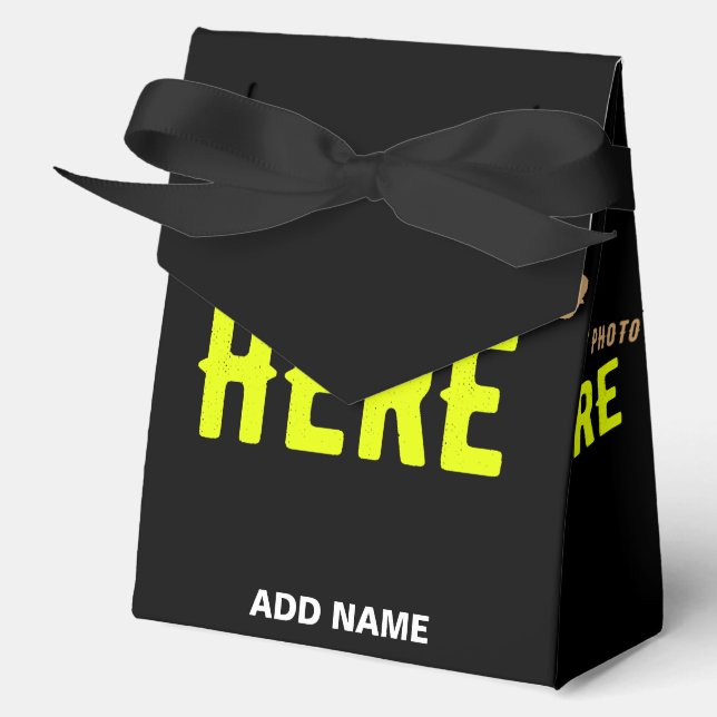 STYLISH MODERN CUSTOMIZABLE BLACK VERIFIED BRANDED FAVOUR BOX (Front)