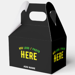 STYLISH MODERN CUSTOMIZABLE BLACK VERIFIED BRANDED FAVOUR BOX